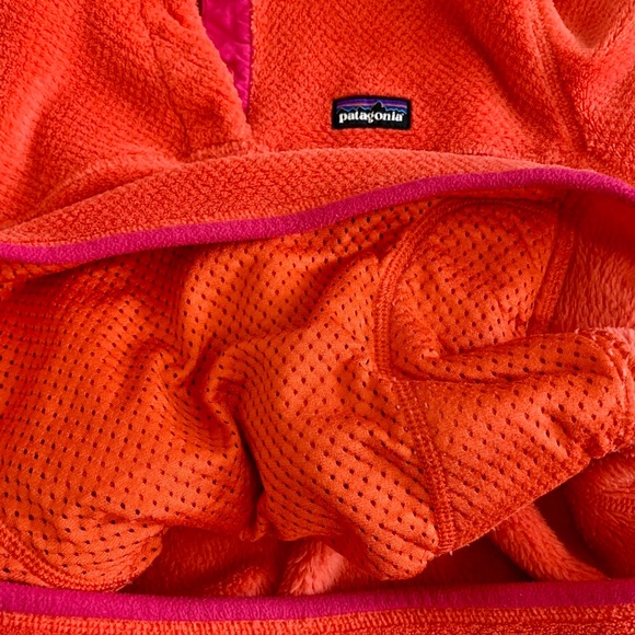 Patagonia Tomato Red Fleece Pull Over M - Picture 5 of 8